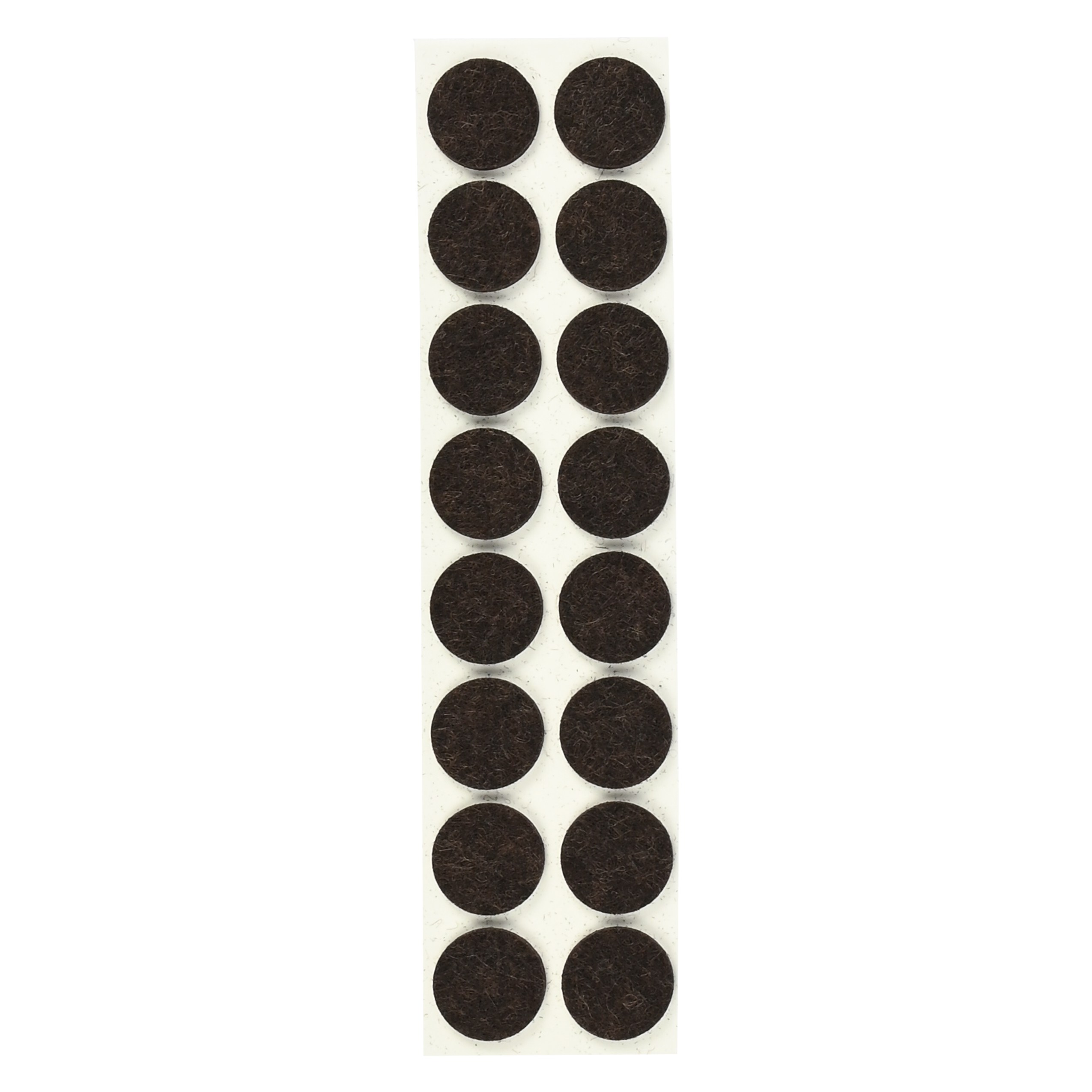 Feltro antigraffio ø19 mm 16 pezzi marrone