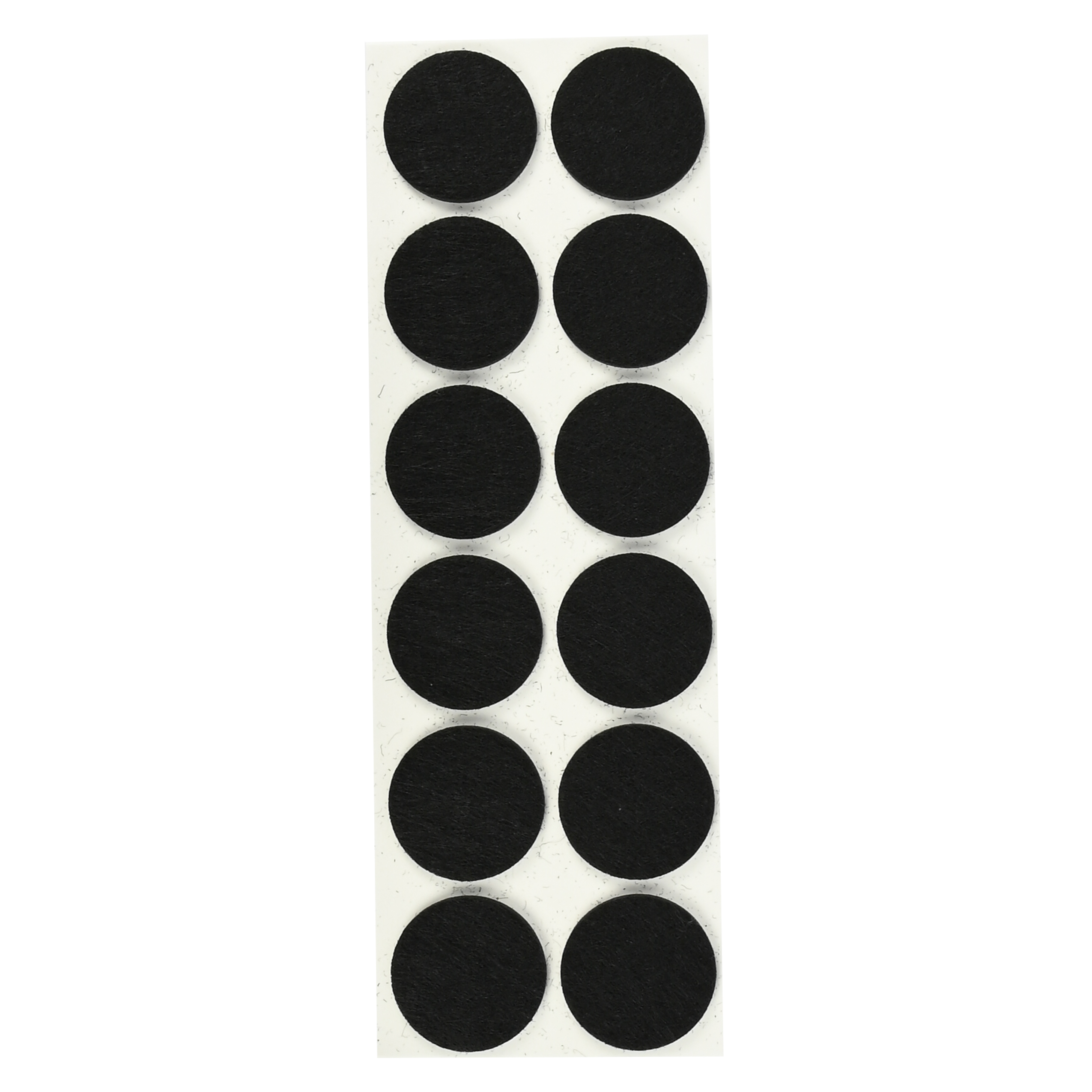 Feltro antigraffio ø28 mm 12 pezzi nero