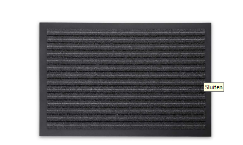Zerbino antisporco 90 x 150 cm grigio a righe
