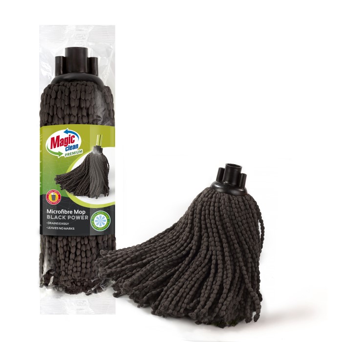 Mocio in microfibra Magic Clean Premium nero